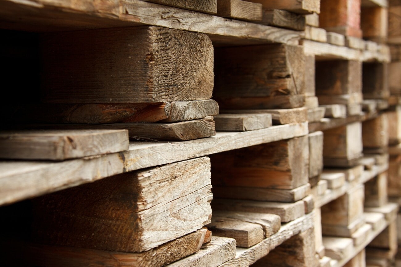 wooden pallets