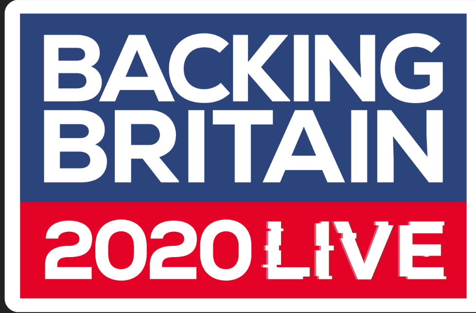 Backing Britain 2020 Live Logo