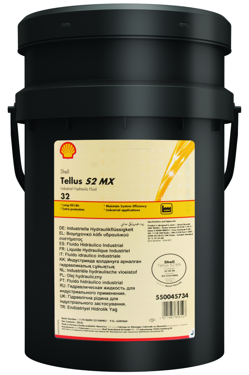 Shell Tellus S2 MX 32 Pail Pack Shot 1